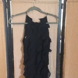 Ralph by Ralph Lauren Black Ruffle Dress